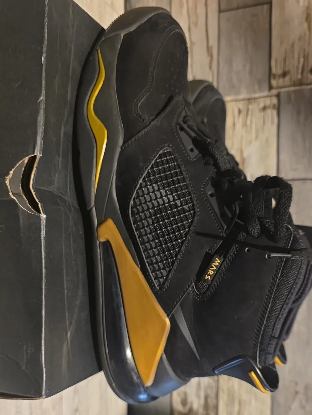 Jordan Mars 270 Men’s Black & Gold High-Top Sneakers